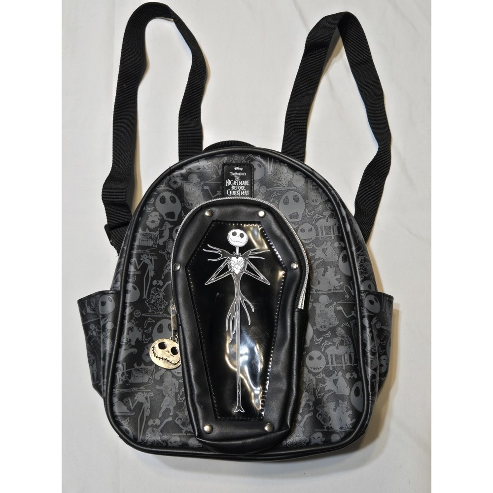 2024 Disney Nightmare Before Christmas Coffin Jack Mini Backpack Halloween Faux